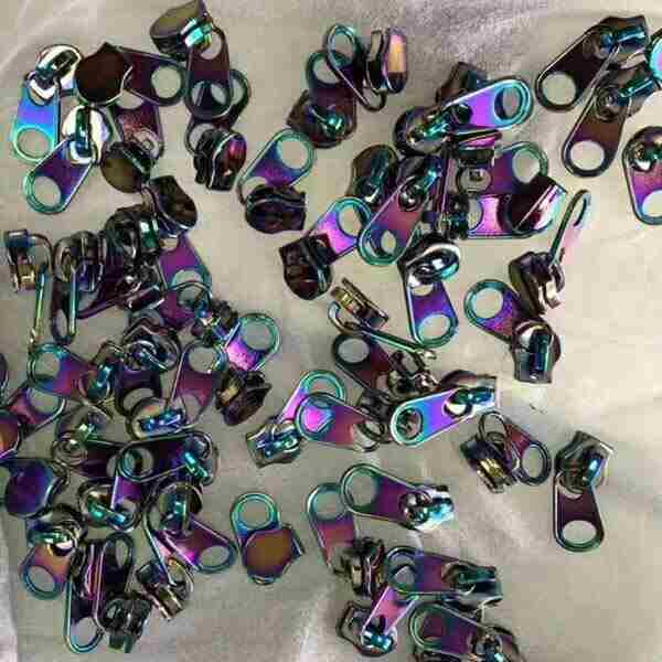 七彩金属拉链